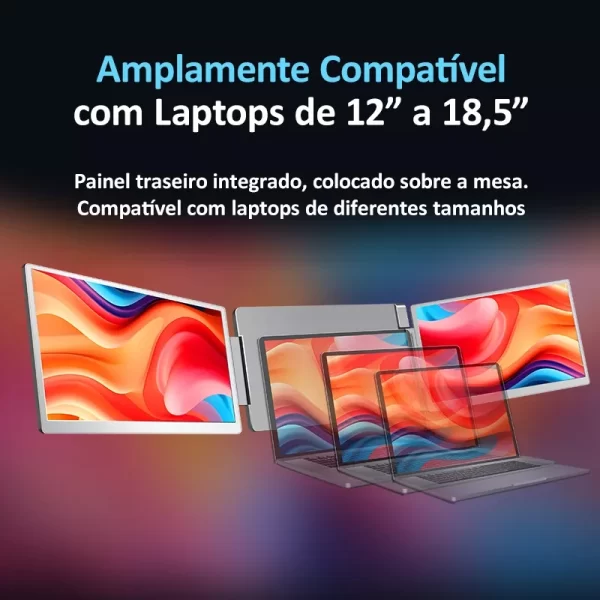 Extensor De Tela Para Laptop Monitor Portátil 1080p Fhd Vedo - Image 4